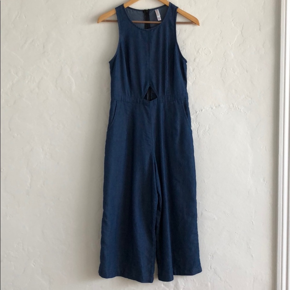 Lightweight denim jumpsuit